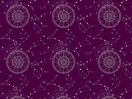 Purple Aeons Astrology Vinyl Wrap Pattern