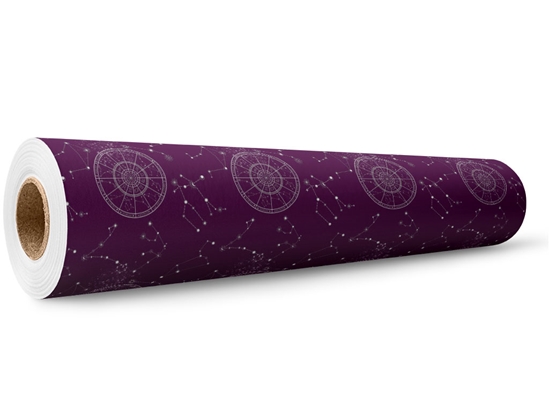 Purple Aeons Astrology Wrap Film Wholesale Roll