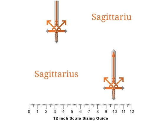 Sagittarius Swords Astrology Vinyl Wrap Pattern