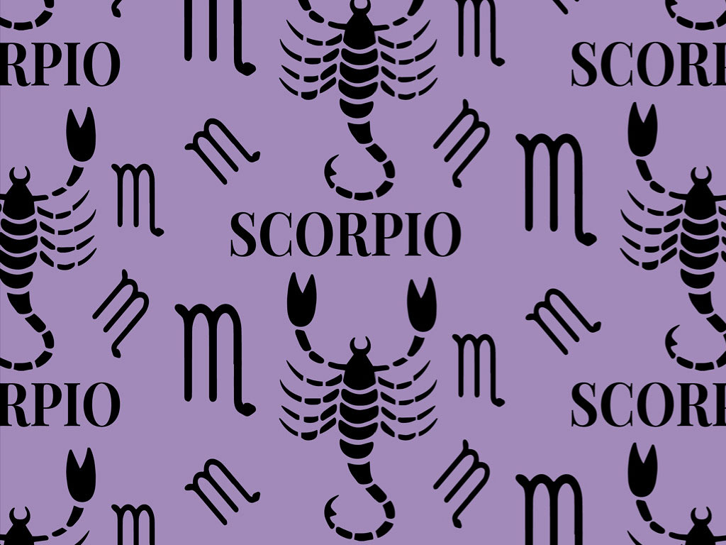 Stinging Scorpion Astrology Vinyl Wrap Pattern