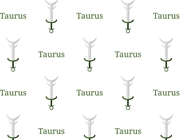 Taurus Swords Astrology Vinyl Wrap Pattern