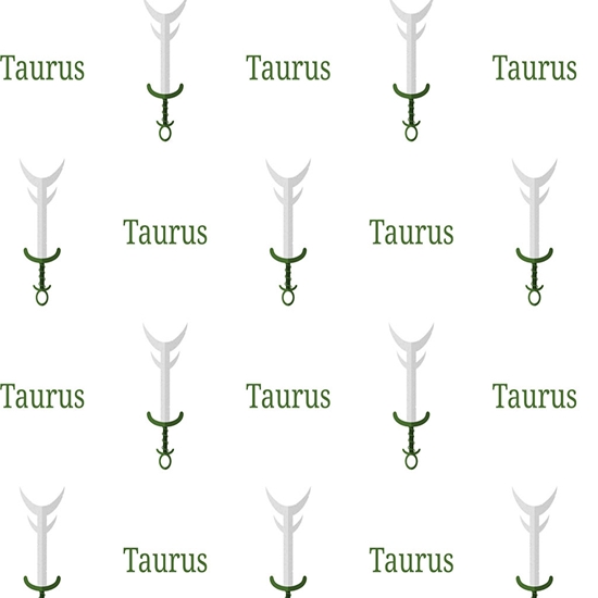Taurus Swords Astrology Vinyl Wrap Pattern