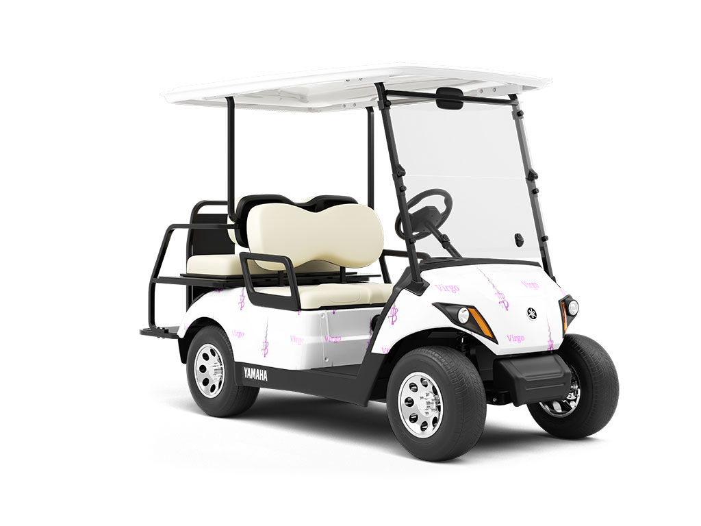 Virgo Swords Astrology Wrapped Golf Cart
