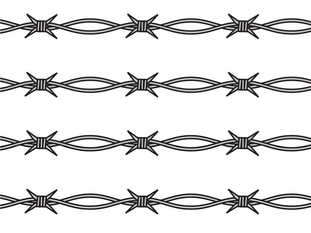Outlined Ross Barbed Wire Vinyl Wrap Pattern