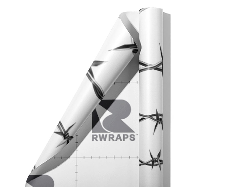 Realistic Ross Barbed Wire Wrap Film Sheets