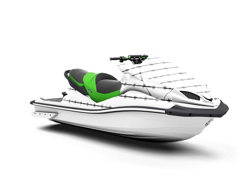 Simple Ross Barbed Wire Jet Ski Vinyl Customized Wrap