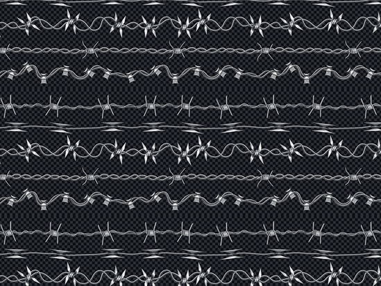 Spiked Variations Barbed Wire Vinyl Wrap Pattern