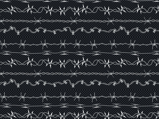 Spiked Variations Barbed Wire Vinyl Wrap Pattern