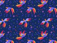 Mystic Wonder Birds Vinyl Wrap Pattern