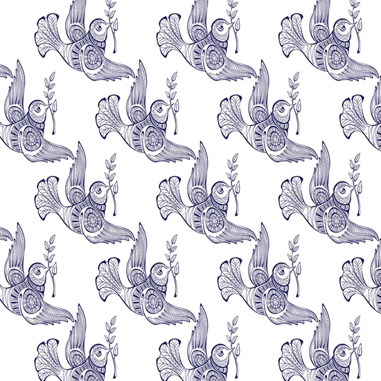 Barbary Tessellations Birds Vinyl Wrap Pattern