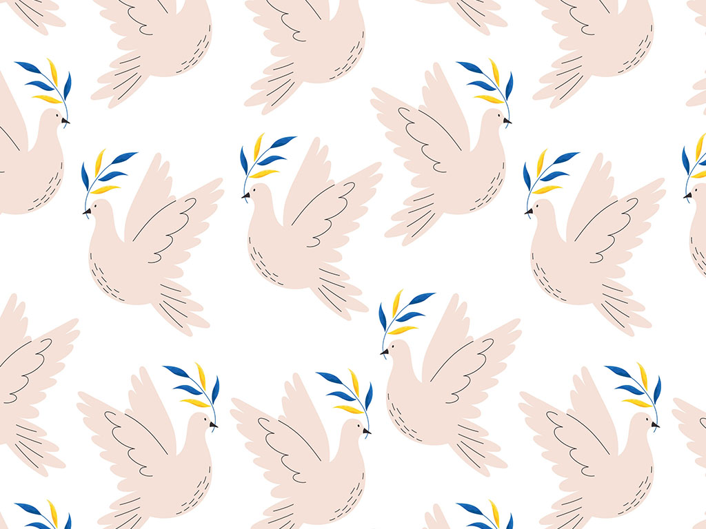 Hopeful Flight Birds Vinyl Wrap Pattern