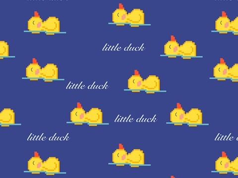 Rwraps™ Ducks Birds Print Vinyl Wrap Film - Pixel Waterbirds