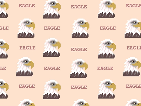Rwraps™ Eagles Birds Print Vinyl Wrap Film - Pixel Pride