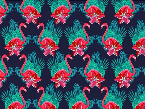 Rwraps™ Flamingos Birds Print Vinyl Wrap Film - Blazing Beauties