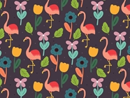 Flower Fun Birds Vinyl Wrap Pattern