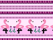 Pixelated Ibis Birds Vinyl Wrap Pattern