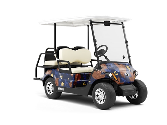Hoot Holler Birds Wrapped Golf Cart