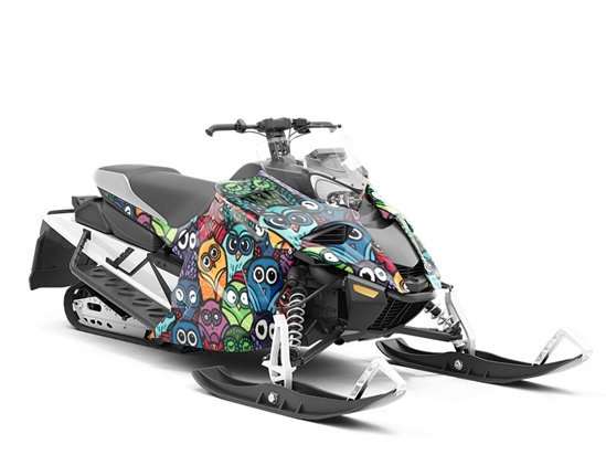 Who is There Birds Custom Wrapped Snowmobile