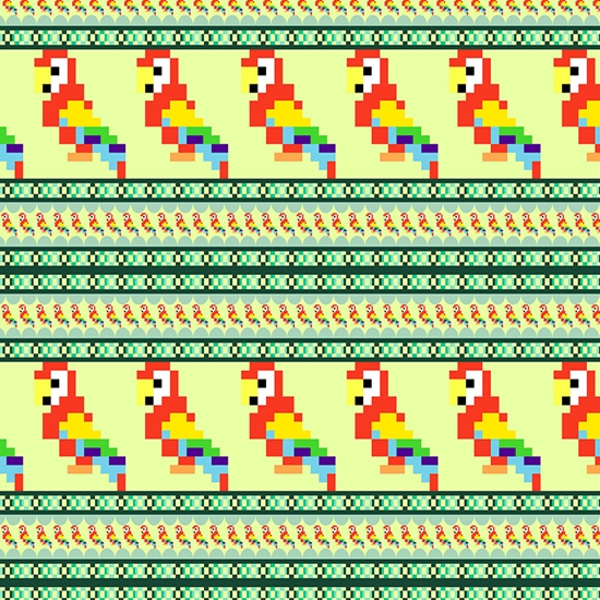 Pixelated Dialogue Birds Vinyl Wrap Pattern