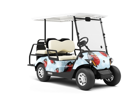 Bundle Up Birds Wrapped Golf Cart