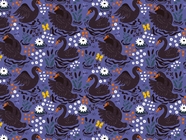 Mythic Black Birds Vinyl Wrap Pattern