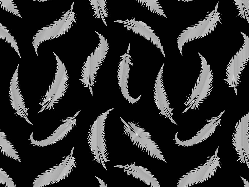 Sharp Feathers Birds Vinyl Wrap Pattern