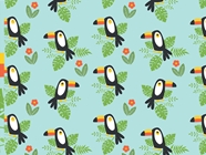 Happy Tropics Birds Vinyl Wrap Pattern