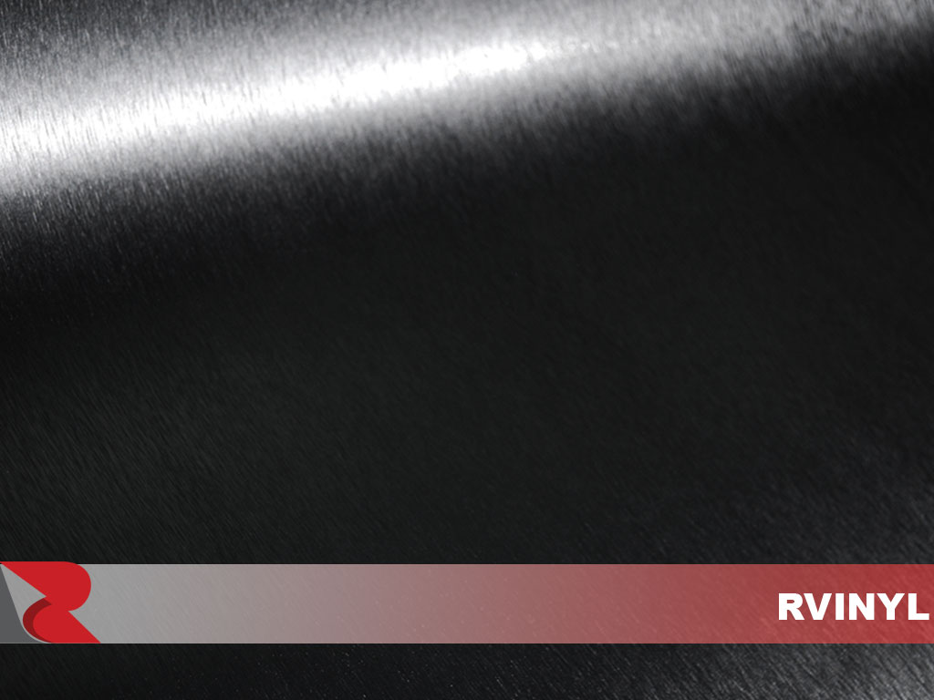 Rwraps™ Black Brushed Aluminum Decal
