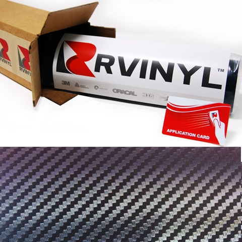 Rwraps™ 3D Carbon Fiber Vinyl Wrap Film - Chameleon Blue