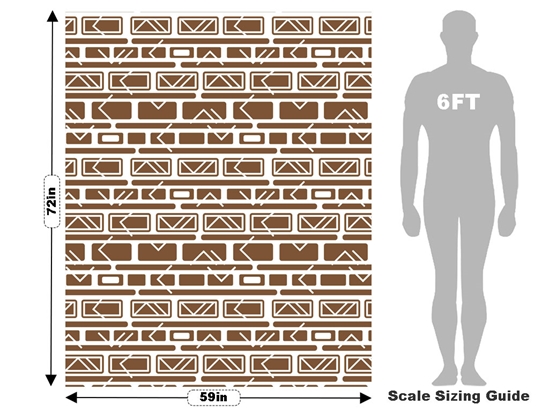 Coffee  Brick Vehicle Wrap Scale
