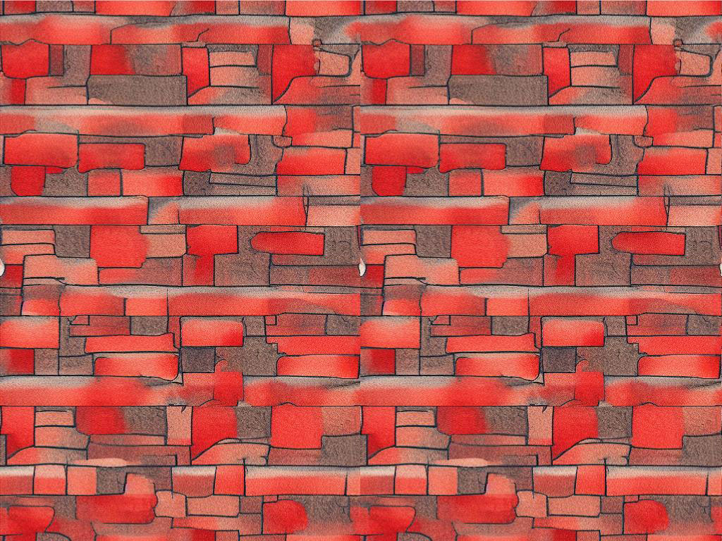 Red  Brick Vinyl Wrap Pattern