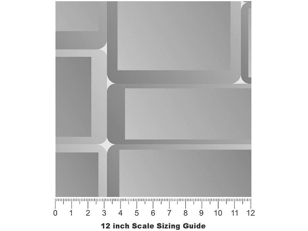 Grey  Brick Vinyl Film Pattern Size 12 inch Scale