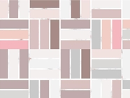 Blush Pink Brick Vinyl Wrap Pattern
