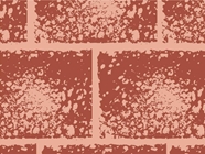 Burnt Orange Brick Vinyl Wrap Pattern