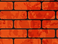 Chili Red Brick Vinyl Wrap Pattern