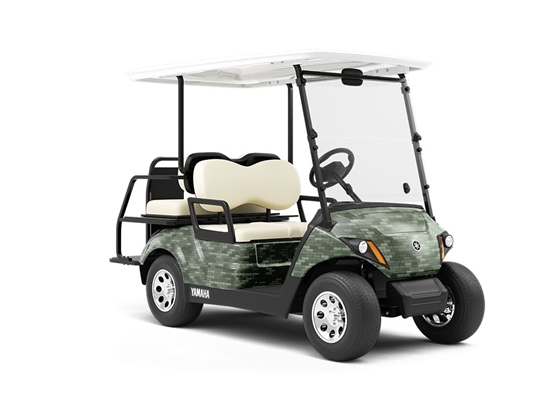Dartmouth Green Brick Wrapped Golf Cart