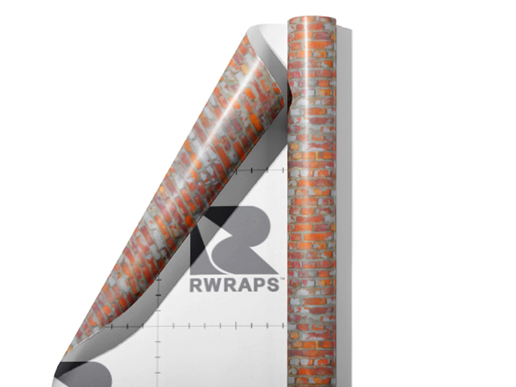 Faded  Brick Wrap Film Sheets