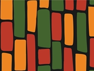 Large Rastafarian Brick Vinyl Wrap Pattern