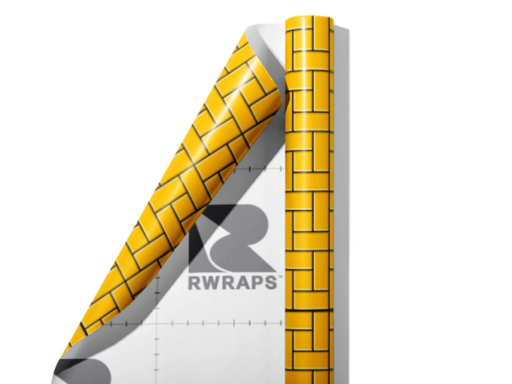 Yellow  Brick Wrap Film Sheets