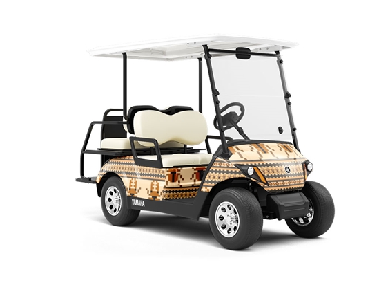 Pixel Pincers Bug Wrapped Golf Cart