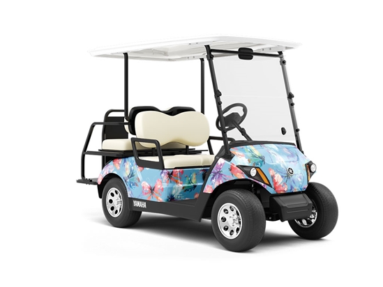 Abstract Lovelies Bug Wrapped Golf Cart