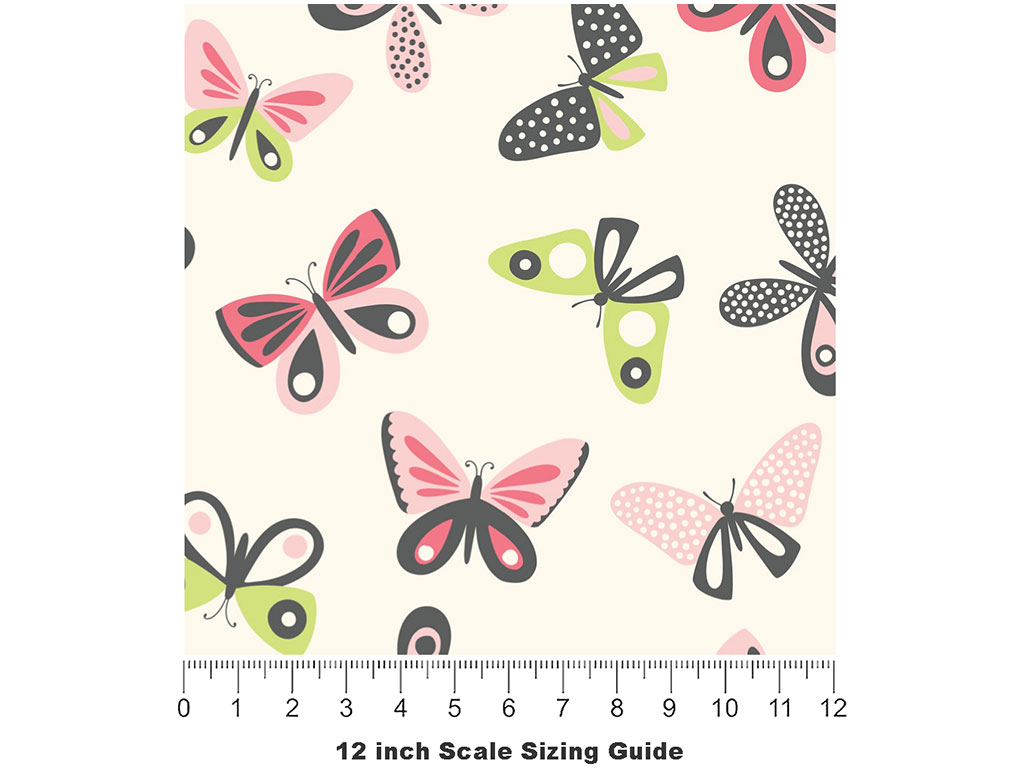 Complementary Contrast Bug Vinyl Film Pattern Size 12 inch Scale