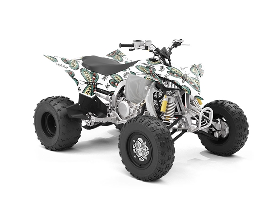 Florally Embedded Bug ATV Wrapping Vinyl