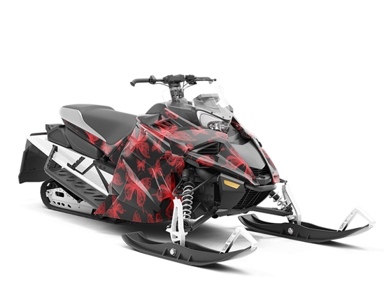 Fluttering Passion Bug Custom Wrapped Snowmobile