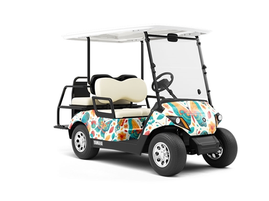 Springtime Fever Bug Wrapped Golf Cart
