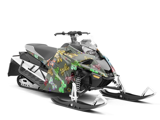 Stained Glass Bug Custom Wrapped Snowmobile