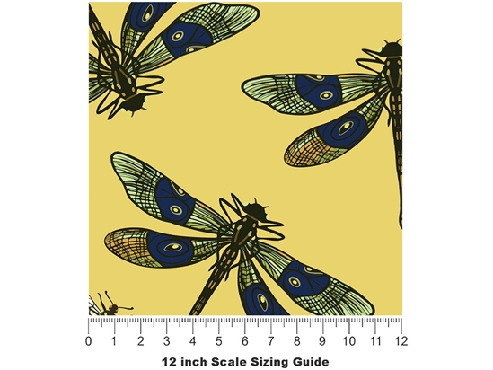 Mosquito Hawks Bug Vinyl Film Pattern Size 12 inch Scale