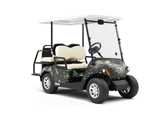 Swamp Living Bug Wrapped Golf Cart