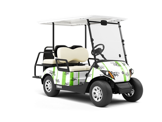Green Locusts Bug Wrapped Golf Cart