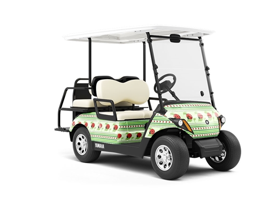 Afternoon Tea Bug Wrapped Golf Cart